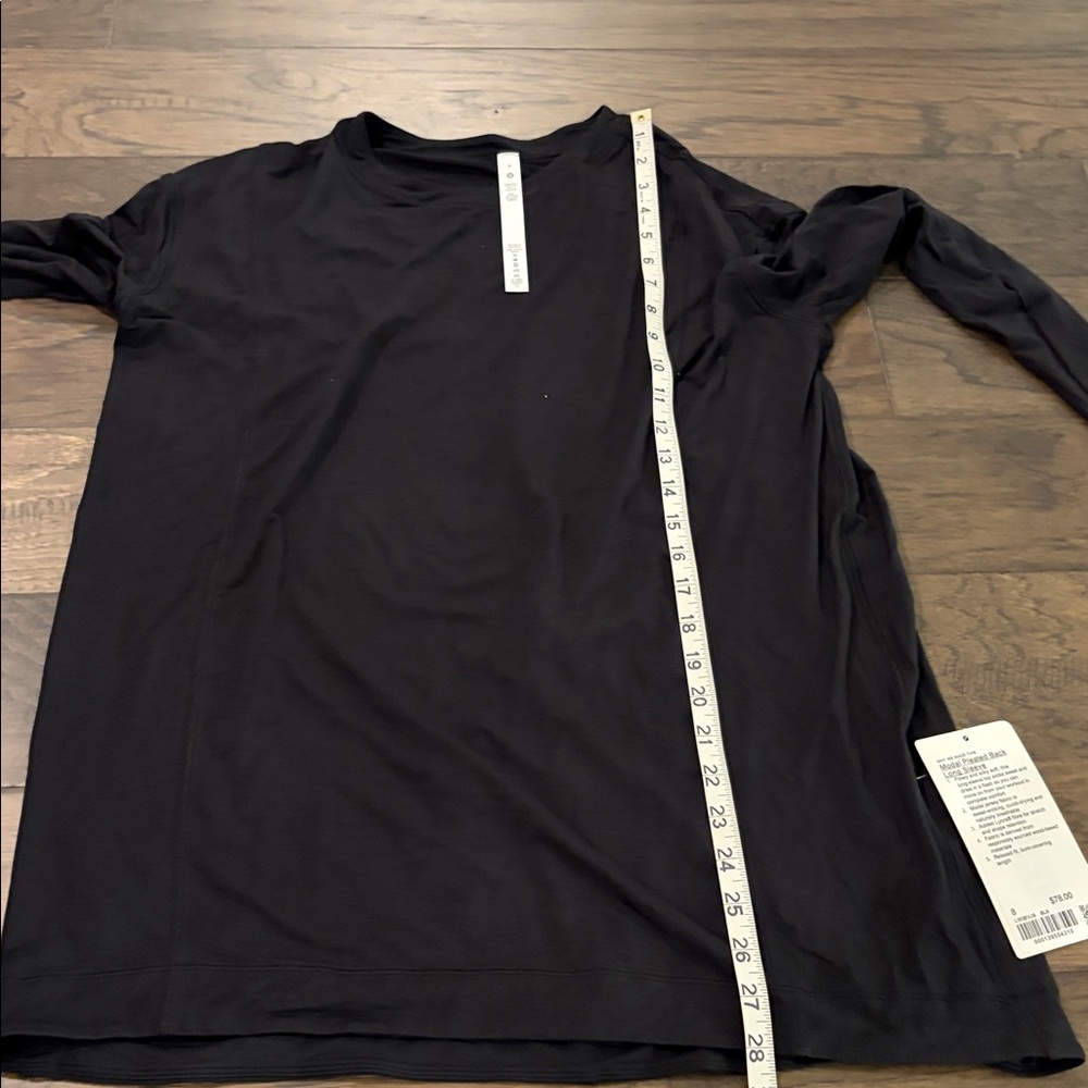 New with Tags Lululemon Modal Pleated Back Long Sleeve Top Sz 8 - Picture 8 of 12